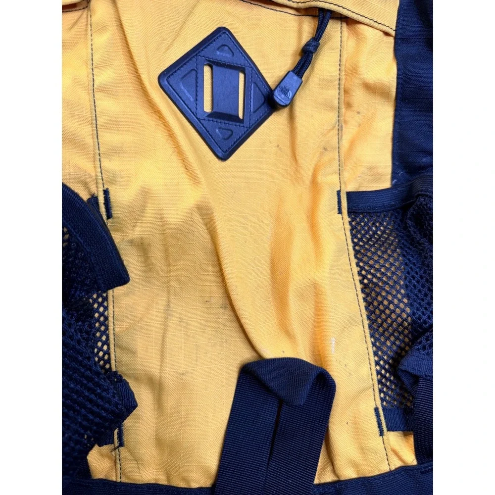 The North Face Yavapai Backpack Yellow Black Hiking School Bag Y2K Workwear